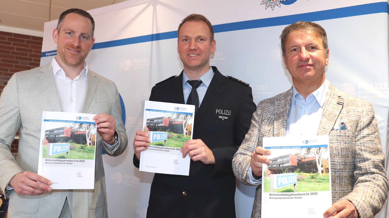 Zahl der Straftaten 2025 um mehr als elf Prozent gesunken – Kreispolizeibehörde Höxter stellt Kriminalstatistik für 2025 vor