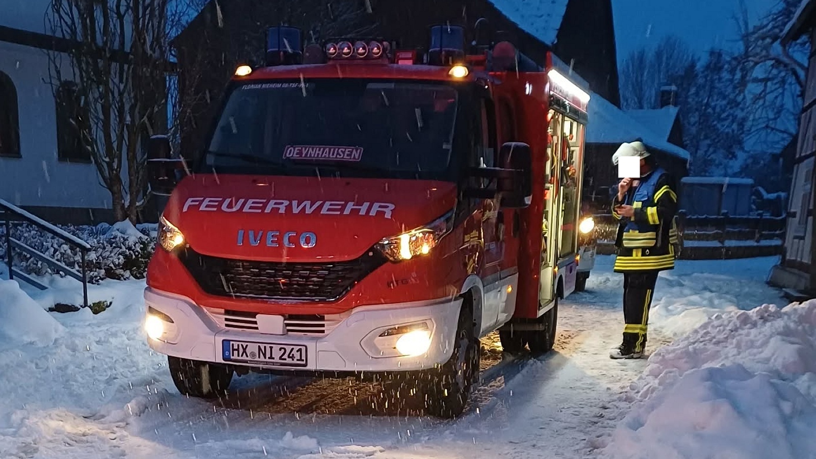 Rauchentwicklung in Oeynhausen: Feuerwehr und Rettungsdienst im Einsatz